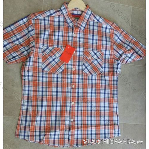 Košeľa krátky rukáv pánska nadrozmerná bavlnená (m-3XL) PLAUDIT CASUAL 9112330
