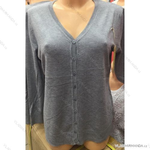 Sveter slabý dlhý rukáv dámsky (m-2xl) Poľsko moda PM1181367
