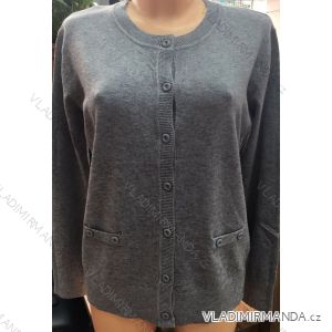 Sveter slabý dlhý rukáv dámsky (m-2xl) Poľsko moda PM118131
