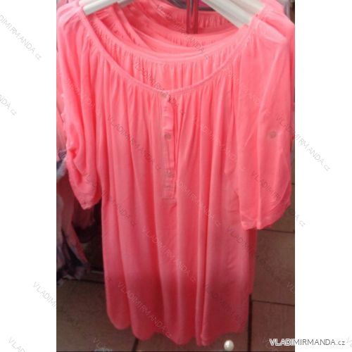 Tunika šaty 3/4 krátky rukáv neon dámska (uni xl-3XL) TALIANSKÁ MÓDA IM718247N
