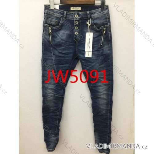 Rifle jeans úzke dlhé dámske (xs-xl) Jewell LEXXURY JW5091
