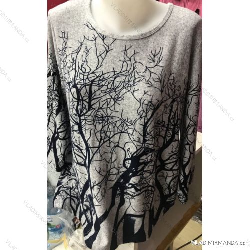 Tričko tunika teplé dlhý rukáv dámske (l-3XL) Poľsko moda PM118147
