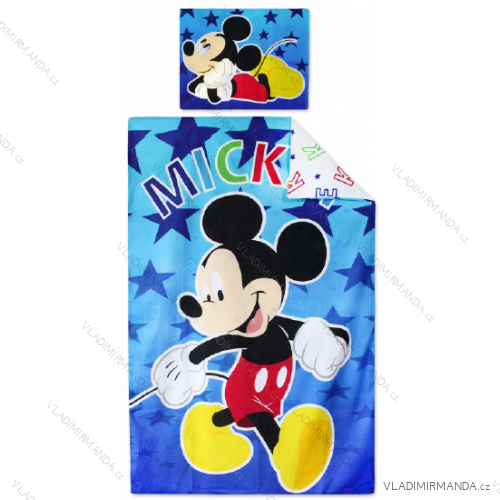 Obliečky mickey mouse detské chlapčenské (90 * 140, 40 * 55 cm) SETINO MIC-H-BEDLINEN-02