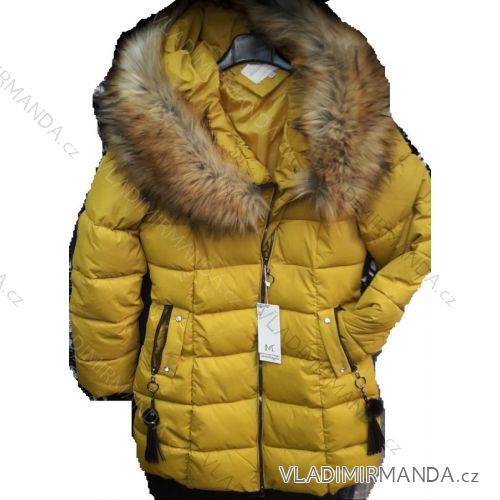 Kabát dlhý zimná dámska (m-2xl) Poľsko MODA PM2181818