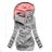 Mikina s kapucňou na zips dámska (s-xl) LHD FASHION LHD-D539