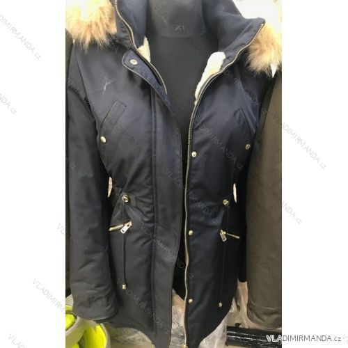 Kabát parka dámska teplá s kožušinkou mhm fashion (s-xl) LEU18-MHM-001