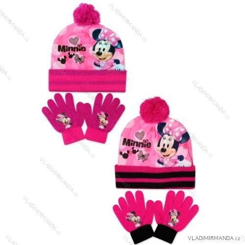 Set čepice a rukavice detské Dievčenské minnie mouse (one size) SETINO MIN-A-KNSET-97