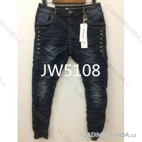 Rifle jeans úzke dlhé dámske (xs-xl) Jewell LEXXURY JW5108