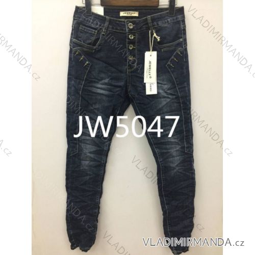 Rifle jeans úzke dlhé dámske (xs-xl) Jewell LEXXURY JW5047