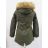 Bunda / parka dámska teplá s kožušinkou (s-2xl) LIEBLAND LEU18-1210H5502