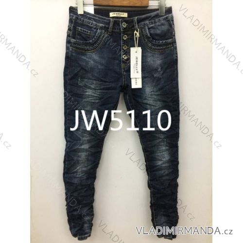 Rifle jeans úzke dlhé dámske (xs-xl) Jewell LEXXURY MA118JW5110