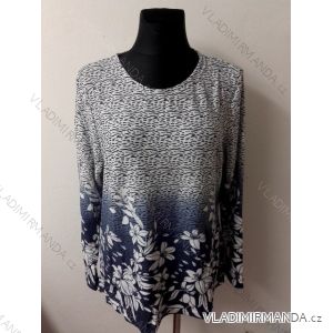 Tričko tunika 3/4 dlhý rukáv dámske (l-3XL) DUNAUONE poľsko móda PM118BR-3261-NLPL