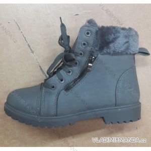 Topánky členkové WORKERY s kožušinkou (36-41) OBUV OB318015