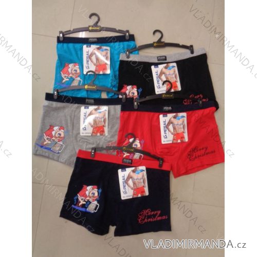 Boxerky pánske bavlnené vianočný motív (l-3XL) PESAIL G55416