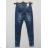 Rifle jeans s mašličkou a zipsom na nohavici dámske (34-42 / XS-XL) Gourde LEU18YA1806