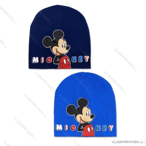 Čiapky bavlnená slabá mickey mouse detská chlapčenská (52-54 cm) SETINO MIC-A-HAT-309