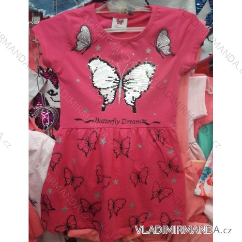 Šaty krátky rukáv detské Dievčenské (98-128) Tuzzi turecká moda TM219082