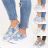 Polobotky Espadrilky s kvietkami dámske (36-41) OBUV Bfashion OBB18047-S829