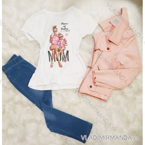 Tričko letné detské dorast dievčenské mamička baby girl (6-16 rokov) TALIANSKÁ MÓDA IMM219049