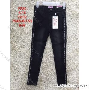 Rifle jeans slabé dorast dievčenské (6-16 rokov) SAD SAD19FS30