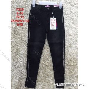 Rifle jeans slabé dorast dievčenské (6-16 rokov) SAD SAD19FS29