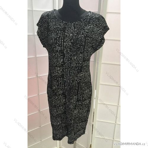 Šaty letné krátky rukáv dámske (L-XXXL) POĽSKÁ moda PM519008