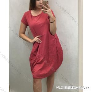 Šaty letné dámske s vreckami oversize (Uni m / xl) TALIANSKÁ MÓDA IM819130