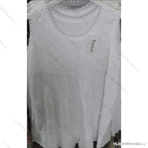 Šaty letné na ramienka dámske nadrozmerné (uni xl / 3XL) TALIANSKÁ MÓDA IM719295
