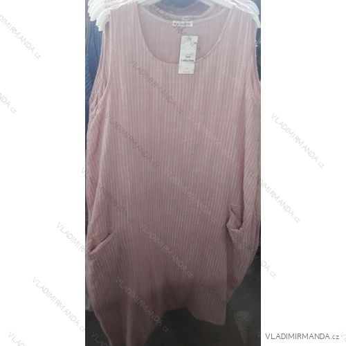 Šaty letné na ramienka s vreckami dámske (uni xl / 2xl) TALIANSKÁ MÓDA IM719306
