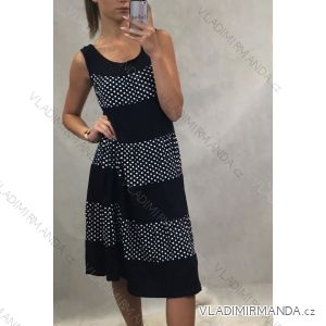 Šaty bez rukávov dámske bodka (Uni L / XL) Poľsko MÓDA PM119194
