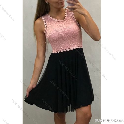 Šaty plesové elegantné letné dámske čipka (uni sl) TALIANSKÁ MÓDA IM9193555