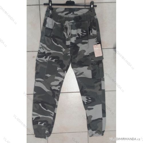 Tepláky slabé maskáč dámske gombíky (uni s / m) TALIANSKÁ MÓDA IM519084
