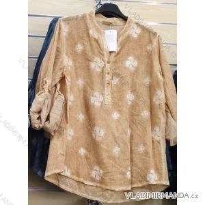 Tunika Tričko 3/4 dlhý rukáv dámske (uni xl / 2xl) TALIANSKÁ MÓDA IM1219093
