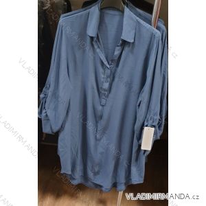 Tunika košele 3/4 dlhý rukáv dámske (uni xl / 2xl) TALIANSKÁ MÓDA IM1219105
