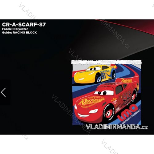 Nákrčník zimné cars detský chlapčenský (ONE SIZE) SETINO CR-A-SCARF-87