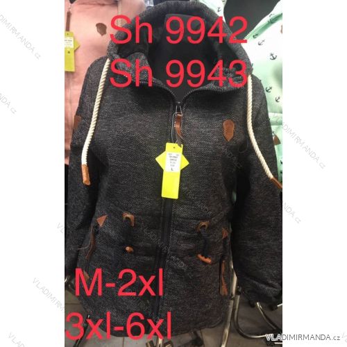 Mikina predĺžená teplá dámska (m-2xl) Vint VIN19SH9942