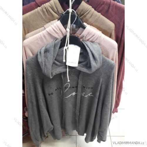 Mikina s kapucňou dámska (uni s / m) ITALY MODA IM519341945