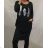 Šaty teplé dámske nadrozmerné (L-3XL) POĽSKÁ MÓDA PM519055
