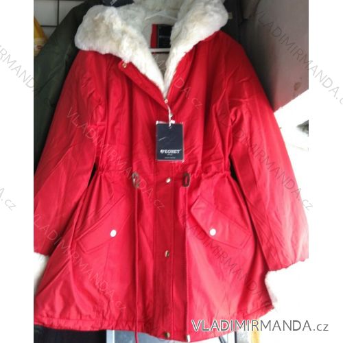 Parka zimná s kožušinkou dámska nadrozmerná (2XL-6XL) Egret IM919W85464
