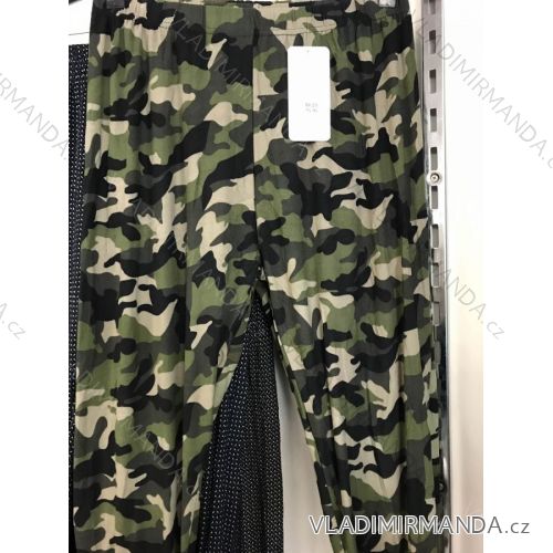 Legíny tenké dlhé dámske nadrozměrné maskáčové (L-5XL) SAL SMILING SAL19MASKAC