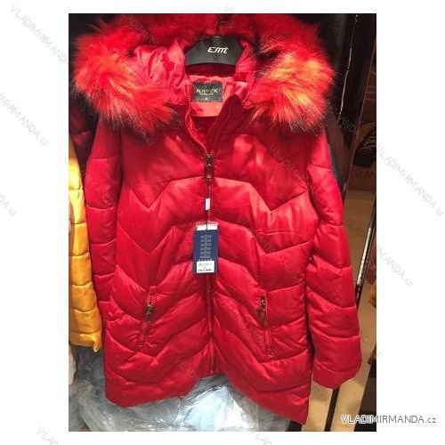 Bunda / kabát zimné s kožušinkou predĺžená dámska (S-2XL) EMT EMT19012
