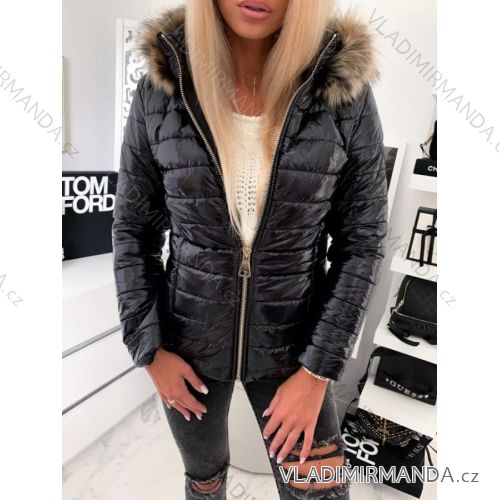 Bunda zimná s kožušinkou dámska (S-2XL) TALIANSKÁ MÓDA IM6191728

