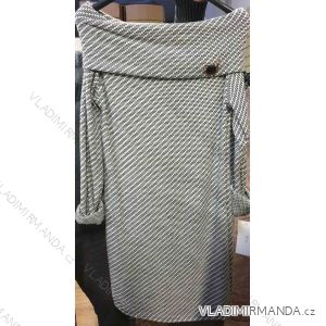 Šaty teplé dlhý rukáv dámske nadrozmerné (uni XL / 2XL) TALIANSKÁ MÓDA IM12190113
