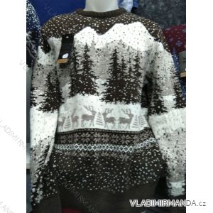 Sveter vianočné vzor teplý pletený dlhý rukáv pánsky (m-2xl) TURECKÁ MODA MA719015
