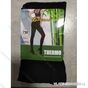 Pančucháče teplé thermo dámske (m / l-xl / 3XL/černí) PESAIL S6500