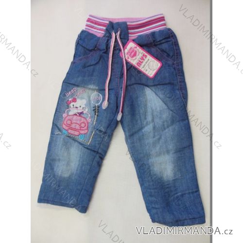 Rifle jeans dojčenské detské Dievčenské s baránkom (1-4 roky) Alysa RT23004