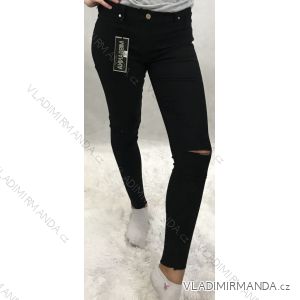 Nohavice skinny pružné elastické dámské (34-42) MISS ANNA MA119E635