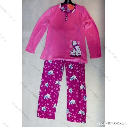 Pyžamo teplé dlhé dámske froté (m-xxl) Benter 98542