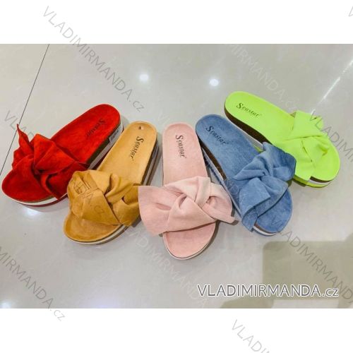 Papuče s mašľou dámske (36-41) WSHOES OB220099
