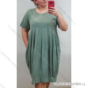 Šaty voľnočasové krátky rukáv dámske (uni xl / 2xl) TALIANSKÁ MÓDA IM720042
